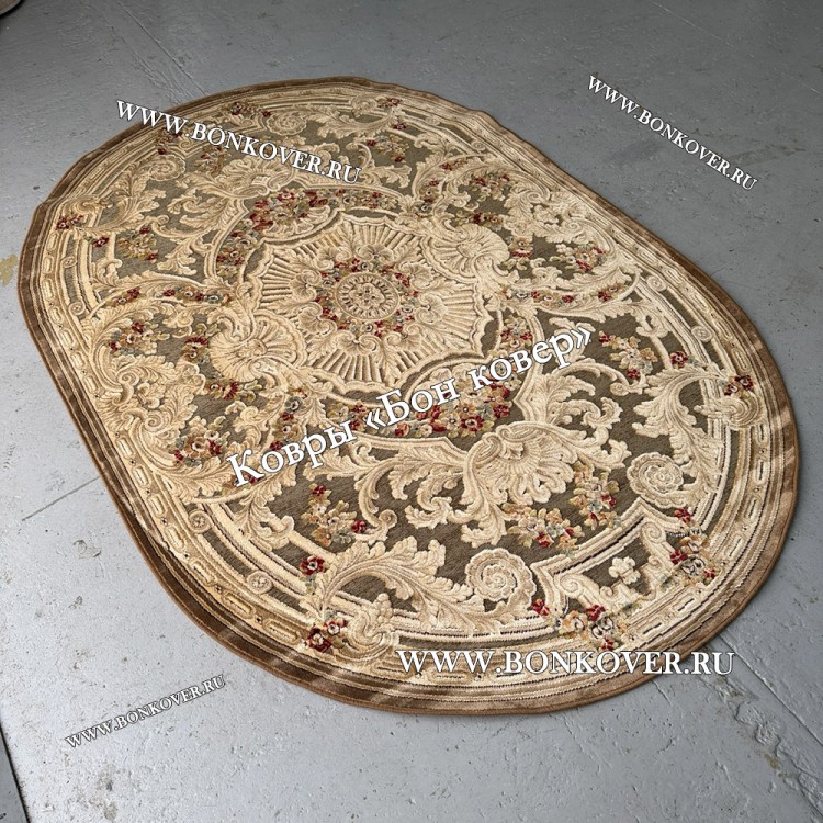 Ковер для Гостиной из Артшелка Дизайн 03 Овал