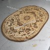 Тонкий Ковер из Вискозы Медальон Дизайн 22273 Овал