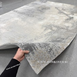 Абстрактный Ковер Для Гостиной Арт 29873 Серый